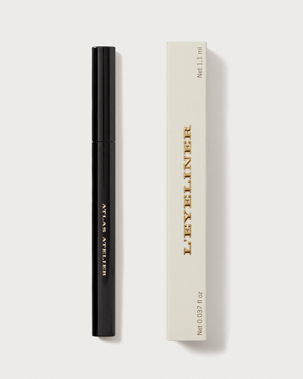 Atlas Atelier L'Eyeliner liquid eyeliner in Gaze Noir, with box